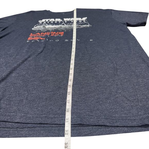 Star Wars Galaxy's Edge Shirt Mens 2XL Blue Disneyland Black Spire Outpost 2019 - Picture 10 of 15